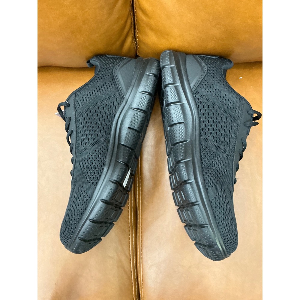 Skechers Sport Memory Foam Shoes Mens 10 Black New Lightweight Mesh Sneakers - Picture 2 of 11